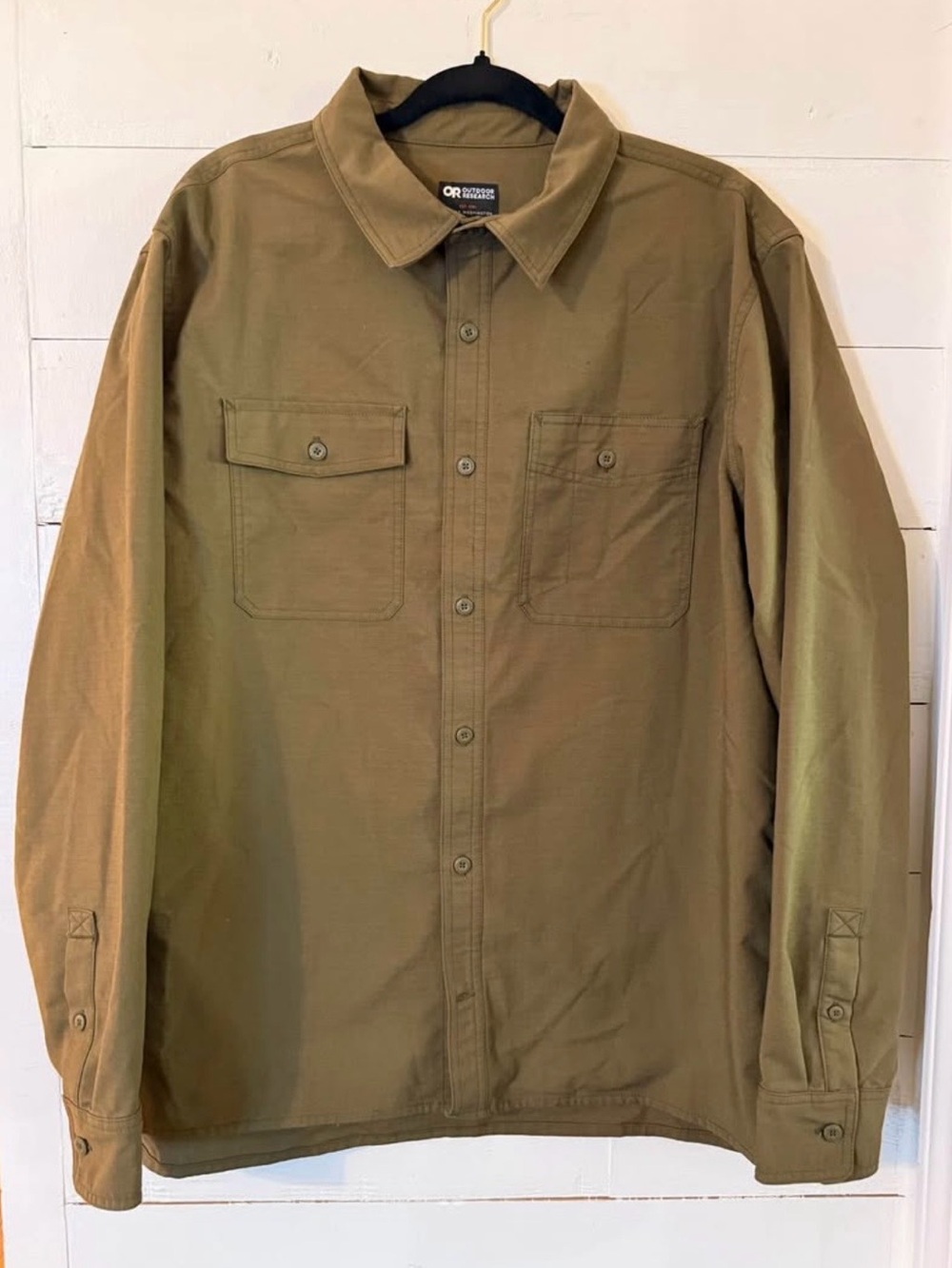 Outdoor Research Men's Olive Field Shirt Jacket, XL